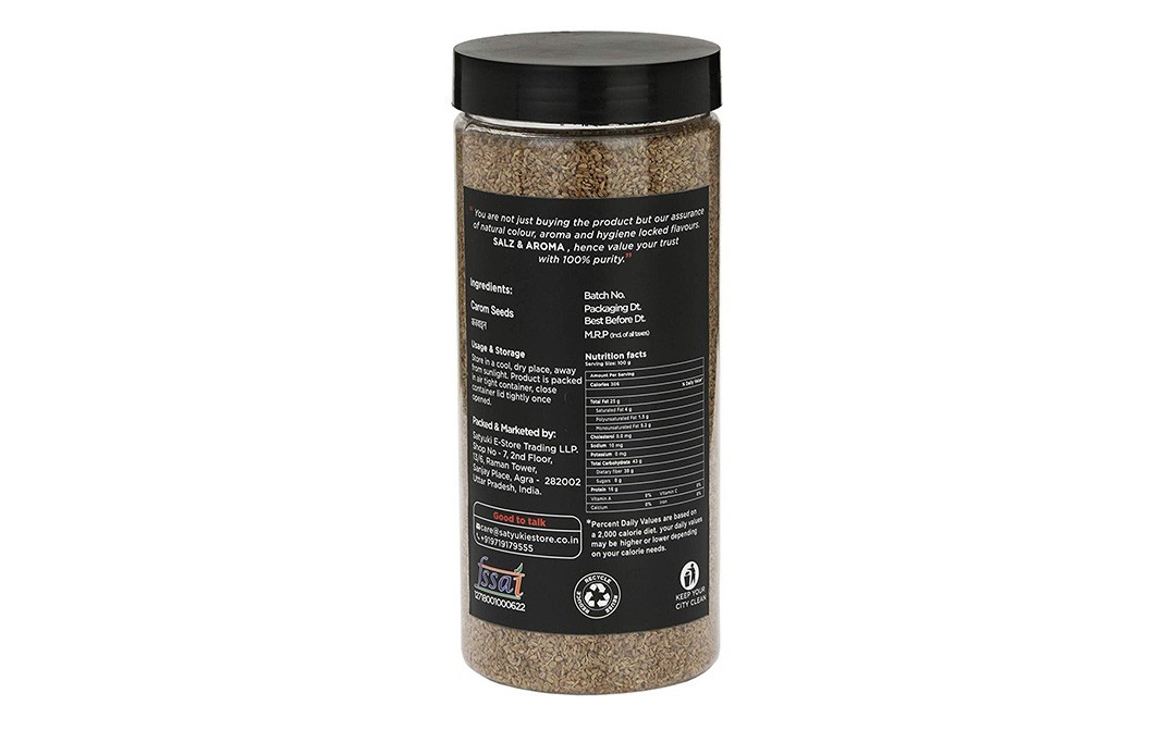 Salz & Aroma Carom Seeds    Plastic Jar  500 grams